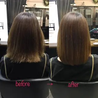 ミディアム 縮毛矯正&髪質改善 MAILHAIRのヘアスタイル