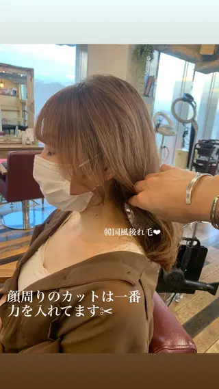 セミロング 中園 祥吾のヘアスタイル