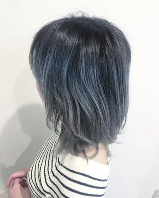 ミディアム カラー 無料カットモデル募集 BLINK京橋店のヘアスタイル