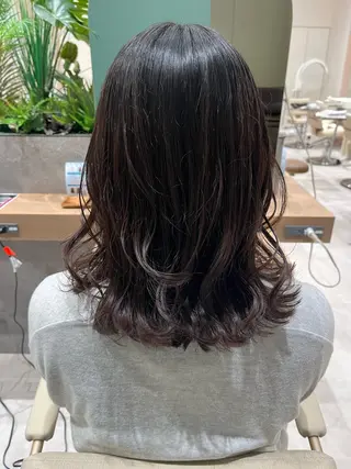 ミディアム カラー 桑原 りゆのヘアスタイル