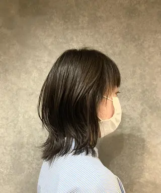 ミディアム まるやま ゆいかのヘアスタイル