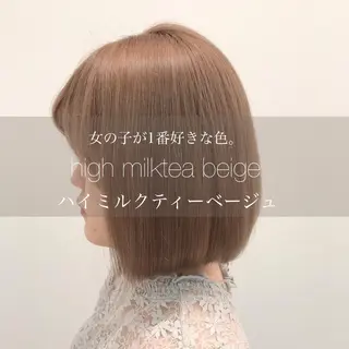 ショート カラー 🩵ハイトーン 美咲🩵のヘアスタイル