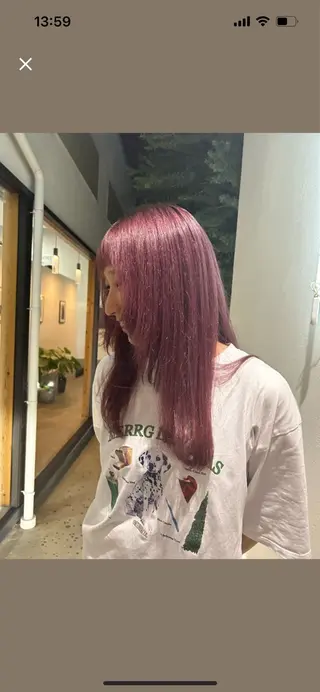 カラー 井上 凜のヘアスタイル