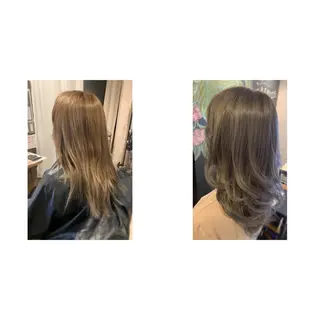 セミロング カラー ✨縮毛矯正✨髪質改善 ナカシマ ユミのヘアスタイル