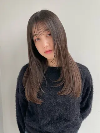 ロング 似合わせ/透明感 /レイヤー/りほ🤍のヘアスタイル