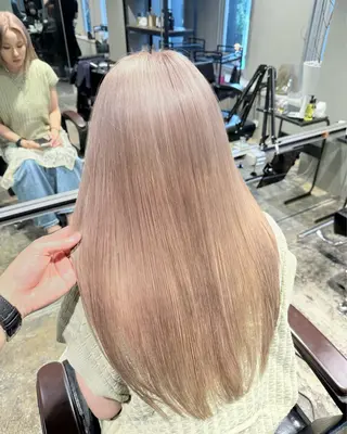 ロング カラー ROIS渋谷【ロイス】所属・高橋大樹/ブリーチ/ ハイトーン/艶カラーのヘアスタイル