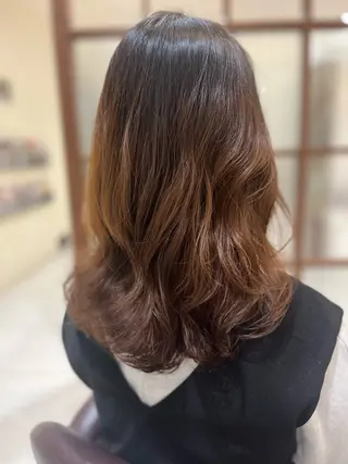ミディアム パーマ ツヅキ マスミのヘアスタイル