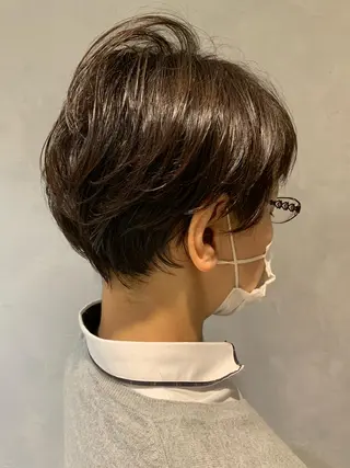 ショート 髪質改善ストレート アオヤギのヘアスタイル