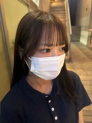 ロング カラー 艶カラー/縮毛矯正/ ブリーチカラー/みなのヘアスタイル