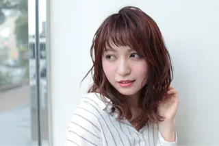 ミディアム カラー 完全美髪特化 髪質改善/島　悠輔のヘアスタイル