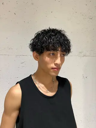 パーマ メンズ メンズカット/柏/韓 国/メンズパーマ航太のヘアスタイル