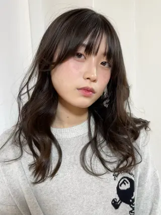 セミロング 園田 渉 ◤SHIKIO◢のヘアスタイル