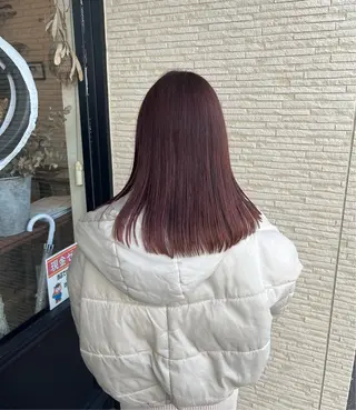 セミロング 神谷 夏帆のヘアスタイル