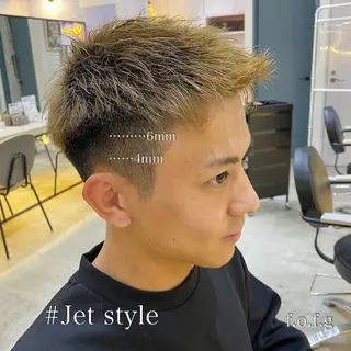 ショート カラー メンズ CLUTCH天王寺 西藤遥河のヘアスタイル