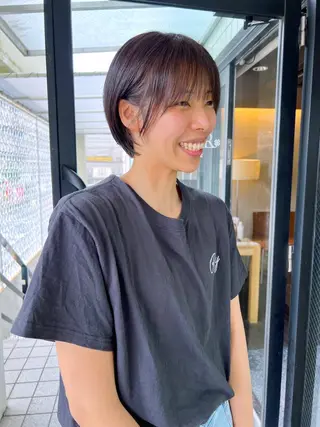 ショート カラー Happiness河原町店所属・進 詩織のヘアスタイル