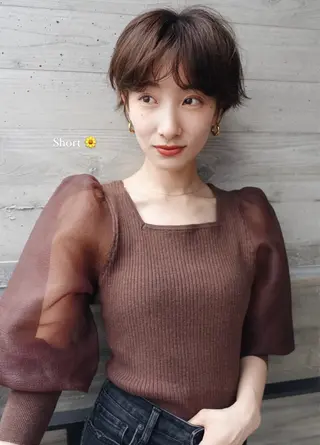 ショート 暖色/パーマ 🌼クニトウメイのヘアスタイル