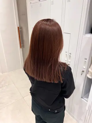 ミディアム カラー レイヤー:透けカラー :髪質改善🌼✨のヘアスタイル