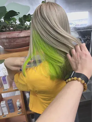ロング VIF大船所属・🦖こみなとみゆ🦖 カラー特化のヘアスタイル