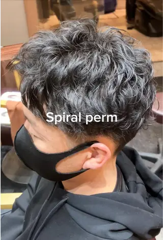 パーマ メンズ メンズ特化/パーマ/ フェードWATARUのヘアスタイル