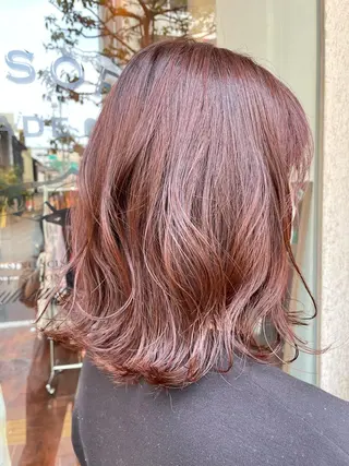 ミディアム カラー CoCooN 店長 さのえみのヘアスタイル