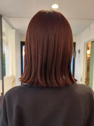 ミディアム カラー YARD【学芸大学】 🌈カット無料✨のヘアスタイル