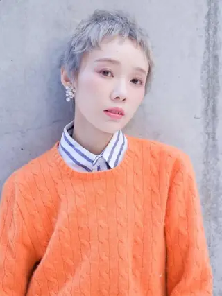 ショート カラー hao所属・西山 頌太のヘアスタイル