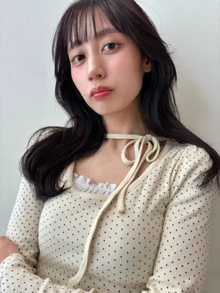 ロング カラー ktwo☆ 暗艶髪☆姫野琳のヘアスタイル