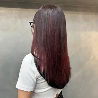 ロング ❤️‍🔥シールエク ＋カラー京❤️‍🔥のヘアスタイル