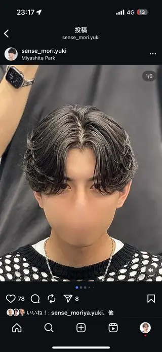 ショート パーマ メンズ メンズヘアセンス宇田川交番前店所属・メンズ特化/韓国 /ニュアンス/いぶきのヘアスタイル