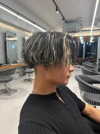 ショート メンズ nico TOKYO所属・ニュアンス/ センターパート/イノのヘアスタイル