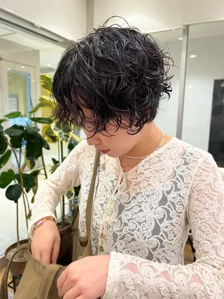 ショート パーマ 副店長 💐MIZUKI💐のヘアスタイル