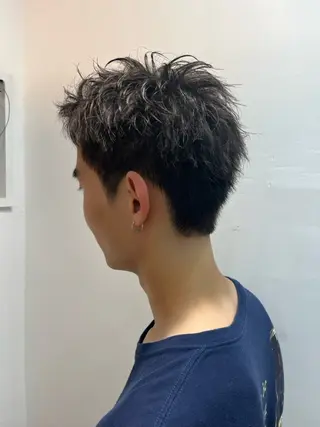 ショート Lowha(ローハ)所属・蓑島廉 ミノシマレンのヘアスタイル