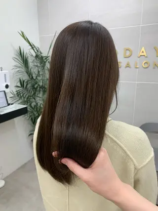 セミロング カラー 本格ヘッドスパ🌿 ×ヘア 佐藤のヘアスタイル