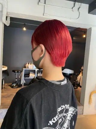 ショート カラー 艶髪/髪質改善/ MONSO山本のヘアスタイル