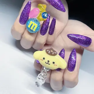 ロング カラー メンズ キッズ ネイル マツエク・マツパ アイブロウ ⛓Miyu ⛓のネイルデザイン