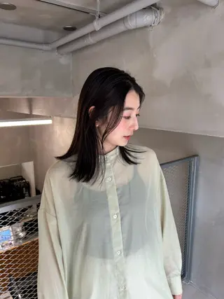 ミディアム カラー bob/ aoiのヘアスタイル