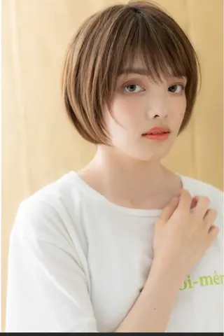 ショート くびれ&切りっぱボブ 得意👍佐藤歩のヘアスタイル