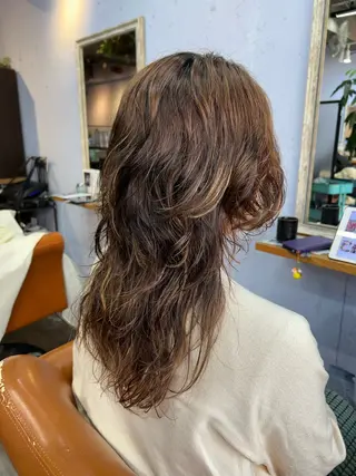 ロング パーマ 古澤 咲来のヘアスタイル