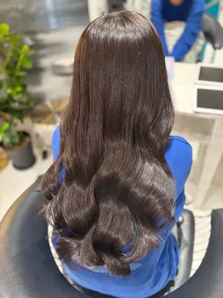 セミロング Rin/寒色系カラー 🦋/うる艶ヘア🫧のヘアスタイル