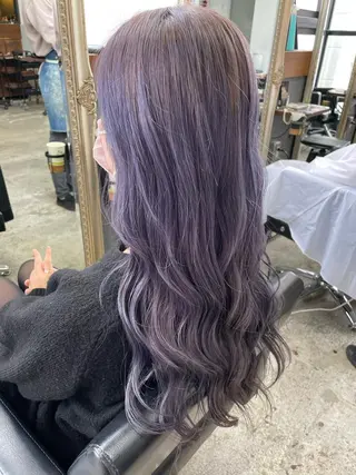 ロング カラー 大内 志穂のヘアスタイル