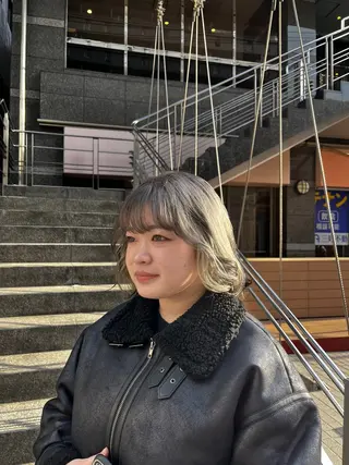 ミディアム カラー 幾留 蓉子のヘアスタイル