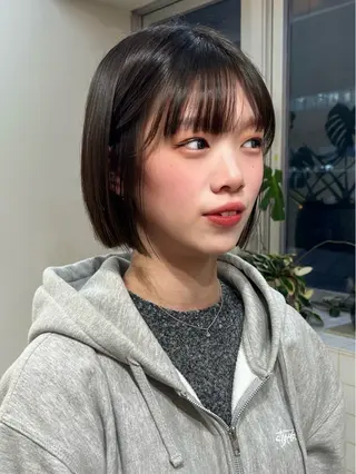 ショート 梅田/透明感カラー ボブレイヤーきょうかのヘアスタイル