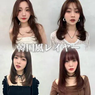 ロング 韓国風レイヤー/ 髪質改善/しんやのヘアスタイル