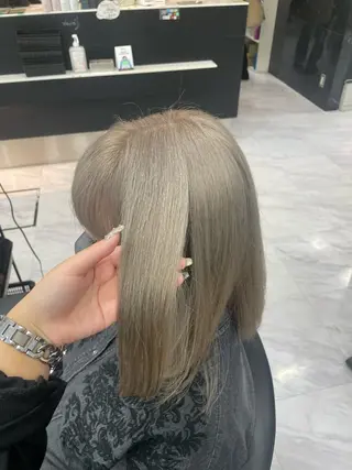 ミディアム カラー 🐥くまがい💛 ダブルカラー／パーマのヘアスタイル