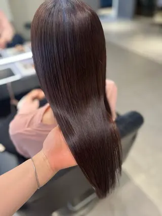 セミロング 髪質改善・水素カラー ARIA（ému）のヘアスタイル