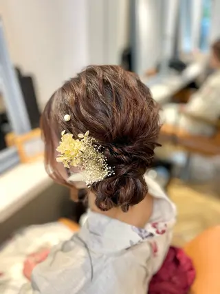 ヘアアレンジ 似合わせヘアメイク 💐オダギリチアキのヘアスタイル