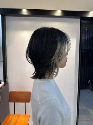 ミディアム mio/【日本橋】 パーマモデルのヘアスタイル