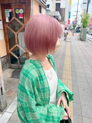 ショート 🌈モテ色 村上のぶきのヘアスタイル