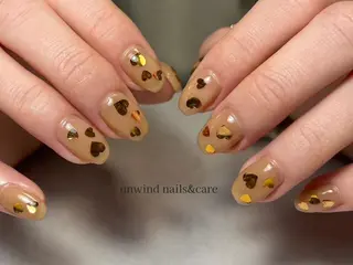 ネイル unwind ┊︎冬っぽネイル🧸のネイルデザイン