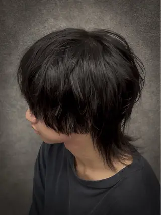 ミディアム パーマ メンズ メンズウルフ特化🐺 🔥長山耕大🔥のヘアスタイル
